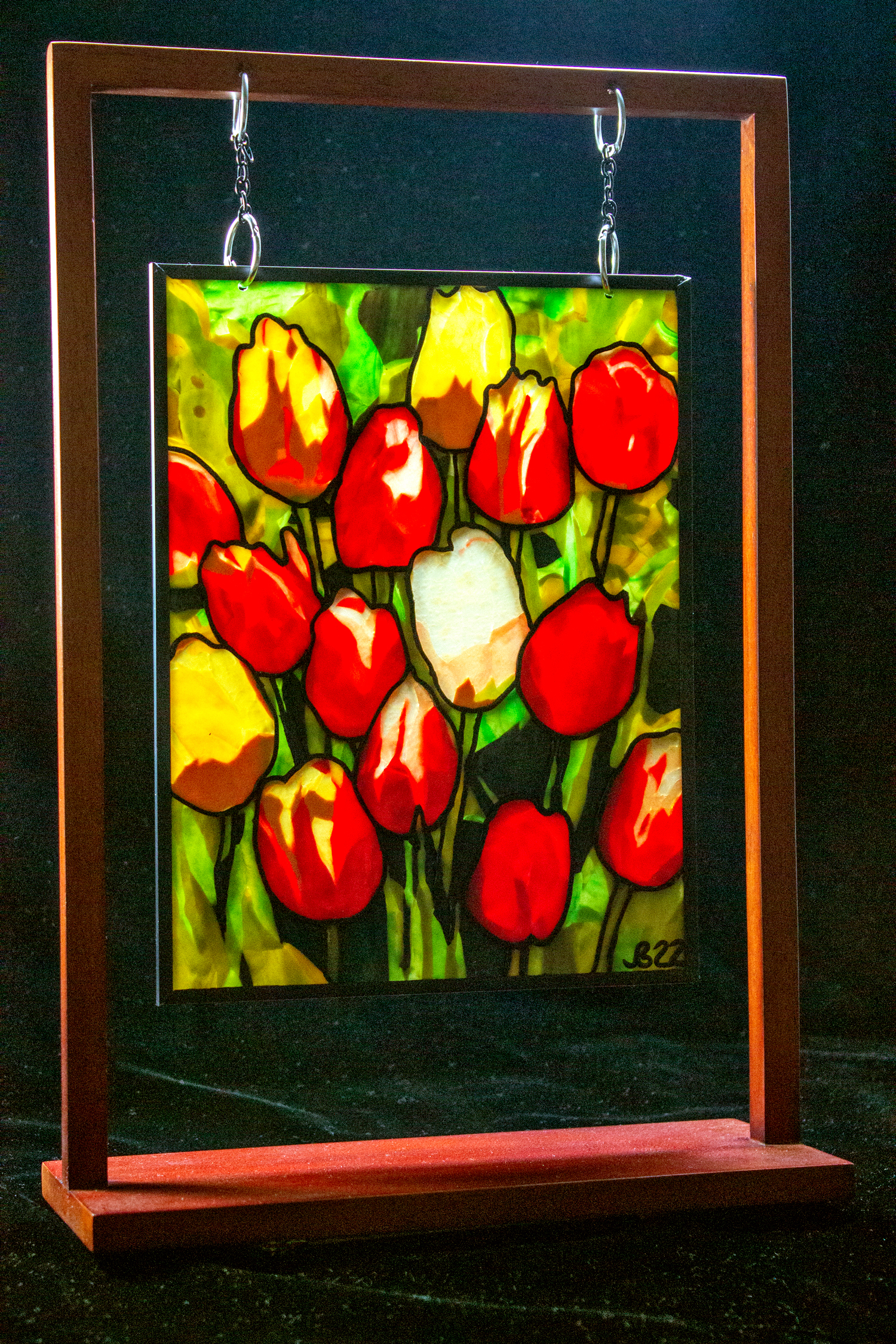 Tulips
Polymer clay, wood frame
10″ x 8″
$600