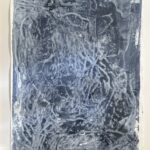 "Shadowlands 1" Silkscreen collagraph monoprint, 32" x 25" $700 by Bobbie Adams