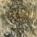 "Under the Microscope" Etching, 17" x 15" $300 by Nancy Alter
