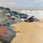 "Beach Gems: Cape Henlopen II" oil on linen, 30x30. $1,500