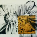"Summertime Blooms" Paper plate lithograph, 31" x 25" $275 by Reena Brooks
