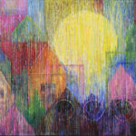 "The Story of Twelve Moons 2410" acrylic, 16 x 20. $1,500