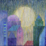 "The Story of Twelve Moons 2411" acrylic, 16 x 20. $1,500