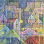 "Poem Composition 2302" acrylic, 20 x 30. $3,500