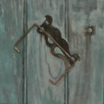 "Inside the Outhouse"
oil on panel
11" x 11"
$475