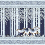 "First Frost" Hand cut layered paper, 9" x 14" $2,250