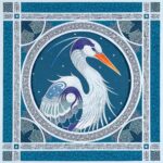 "Chesapeake Heron" Hand cut layered paper, 12.5" x 12.5" $2,850.
