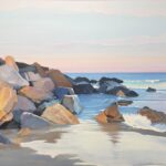 "Last Light on Henlopen" oil on linen, 48x72. $4,800