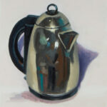 "Silver Teapot #5 or 6"
oil on panel
16" x 12"
$825