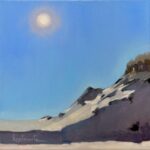 "Stark Dunes" oil on linen, 10x10. $350