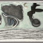 "Eye Level" Crayonstone lithograph, 25.5" x 32.5" $1,000 by Ron Wyffels