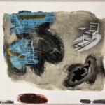 "Shadowfall" Crayonstone lithograph, 25.5" x 32.5" $1,000 by Ron Wyffels