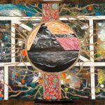 "A Portal to Peace" acrylic by Jordan Lloyd, $600