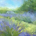 "Lavender Fields, Brittingham Farms" oil by Linda Delaney, $525