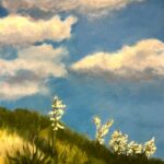 "Yucca Blooms on the Dunes" oil by Angela Pierce, $525