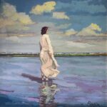 "Peaceful Surrender" oil by William Bensen, $900