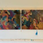 "Secret Garden 1 & 2" acrylic by Ruth Keipp, $1,800