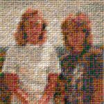 ""Instamatic" fiber by Daniel Brown, $800