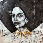 "Presence" mixed media by Kim Klabe, $1,500