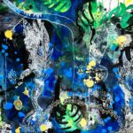 "Let my Wild Rumpus Start!" mixed media by Navanjali Kelsey, $550 SOLD