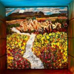 "Landscape #3" 13x14. $225. Nancy Mathes Horan