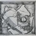 "Wabi-Sabi Shadow Box" graphite by Theresa Kehrer, $1,500