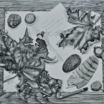 "A Day in the Woods" graphite by Theresa Kehrer, $2,500