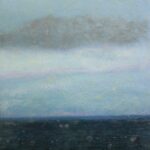"Planetary Lines; Earth #19" mixed media by Cathy Leaycraft, $325