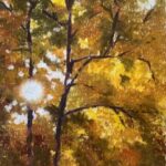 "Autumn Light" pastel by Anne Barney, $425
